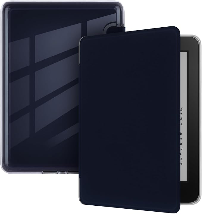 Clear Case with Smart Protective Cover, auto sleep wake NO Handle for Kindle paperwhite 7 inch 2024 Release