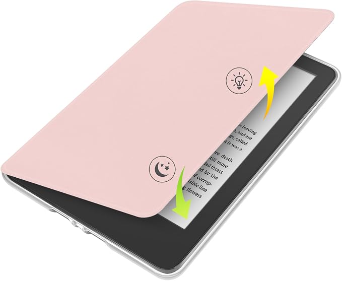 Clear Case with Smart Protective Cover, auto sleep wake NO Handle for Kindle paperwhite 7 inch 2024 Release