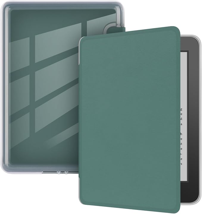 Clear Case with Smart Protective Cover, auto sleep wake NO Handle for Kindle paperwhite 7 inch 2024 Release