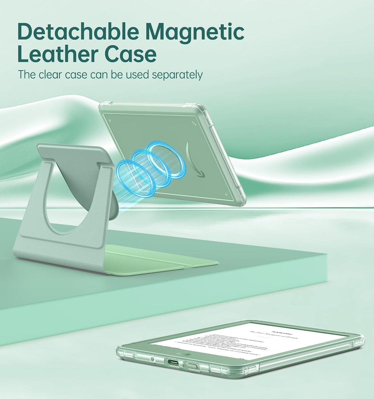 Magnetic rotating 360 smart Case for Kindle, Kindle paperwhite, Signature, colorsoft