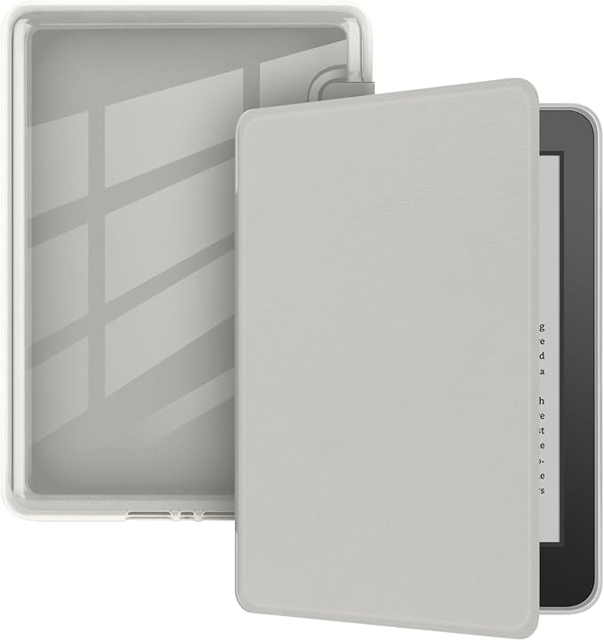 Clear Case with Smart Protective Cover, auto sleep wake NO Handle for Kindle paperwhite 7 inch 2024 Release