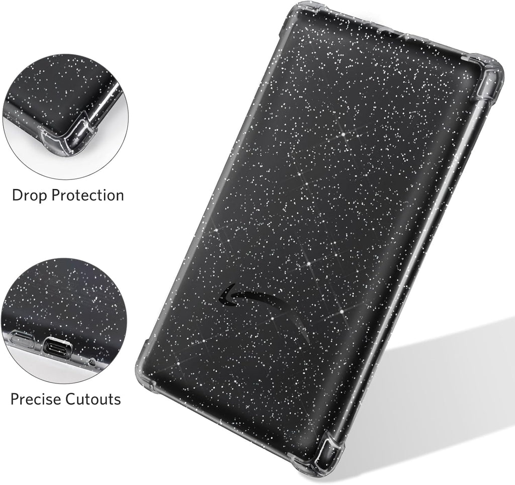Glitter Clear Kindle Jelly Case (Sticker & Kindle Aesthetic Friendly)
