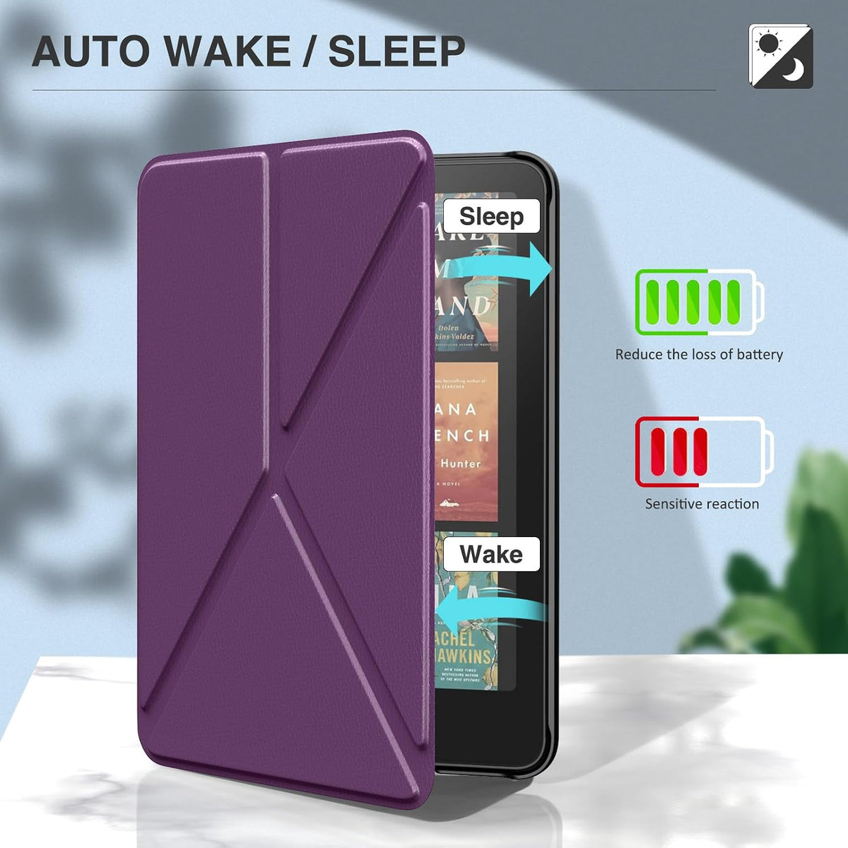 Case Lipat Origami for Kindle Paperwhite 7 inch Gen 12 (2022/2024)