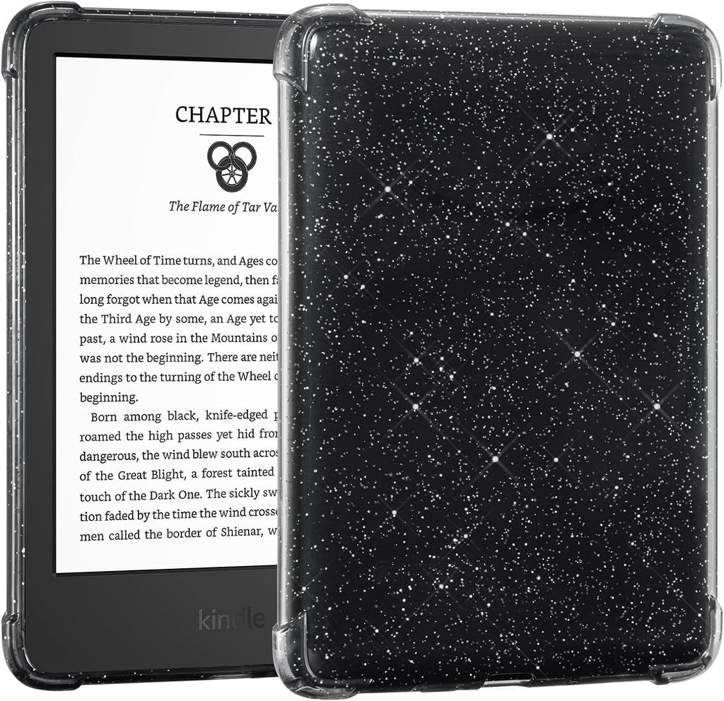Glitter Clear Kindle Jelly Case (Sticker & Kindle Aesthetic Friendly)