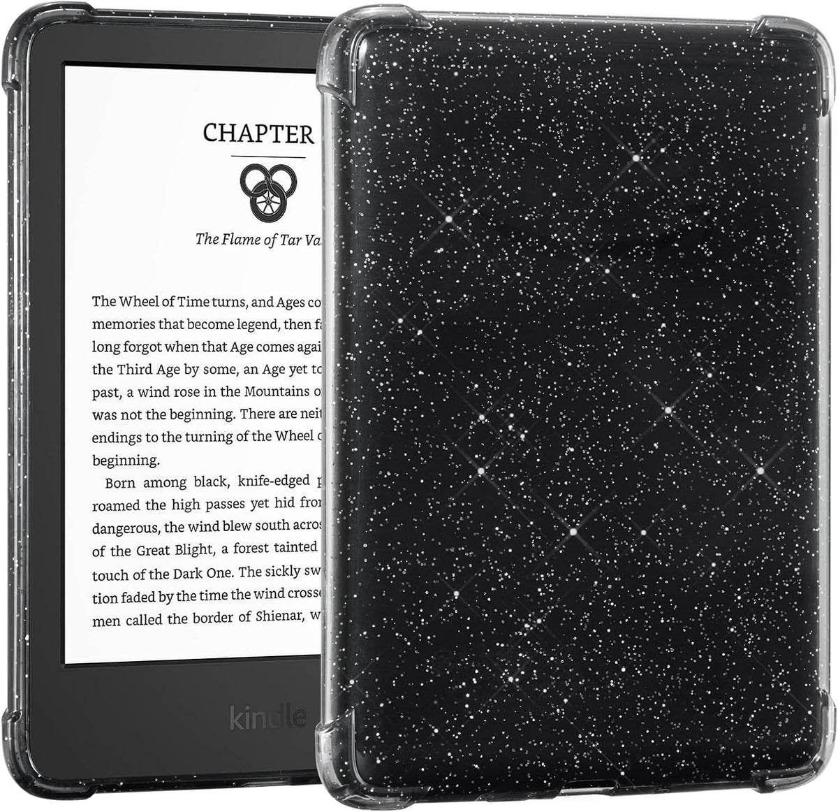 Glitter Clear Kindle Jelly Case (Sticker & Kindle Aesthetic Friendly)