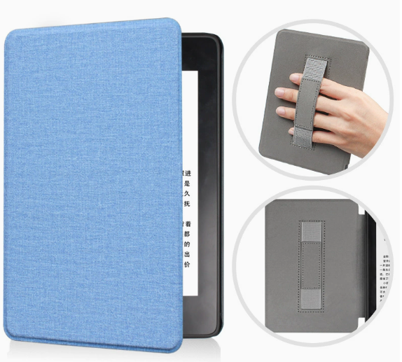 Premium Smart Folio Case with Hand Strap for Kindle 6 Inch Gen 11 (2022 & 2024)