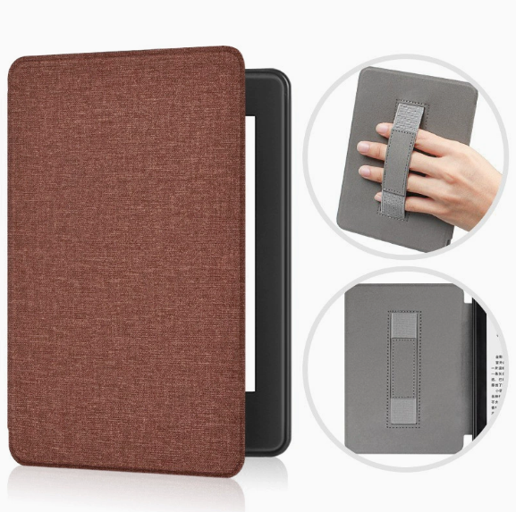 Premium Smart Folio Case with Hand Strap for Kindle 6 Inch Gen 11 (2022 & 2024)