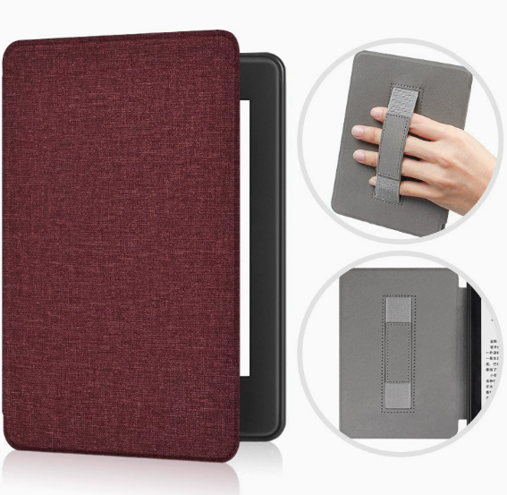 Premium Smart Folio Case with Hand Strap for Kindle 6 Inch Gen 11 (2022 & 2024)