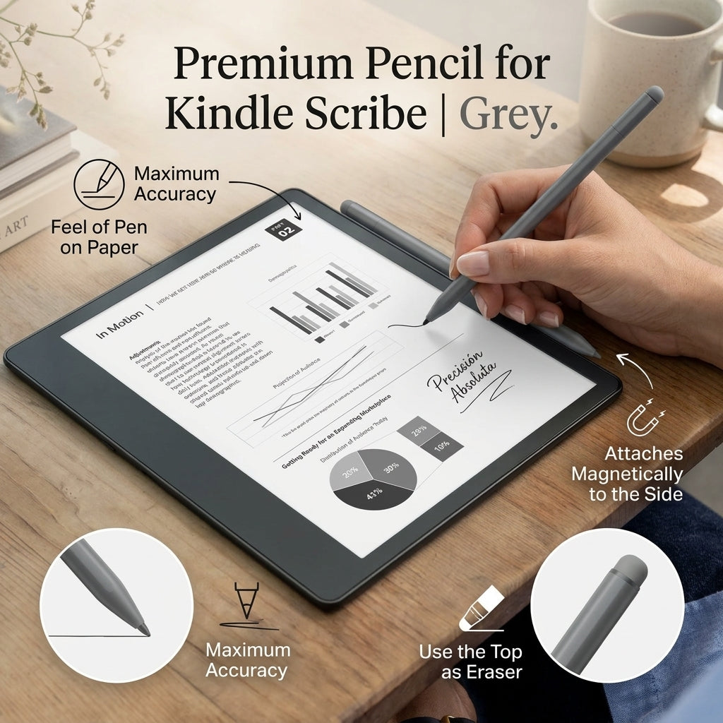 Premium Pencil for Kindle Scribe | Grey