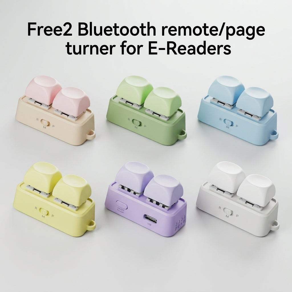 Free2 Bluetooth remote/page turner for E-Readers, XTEINK, KOBO, BOOX, Android