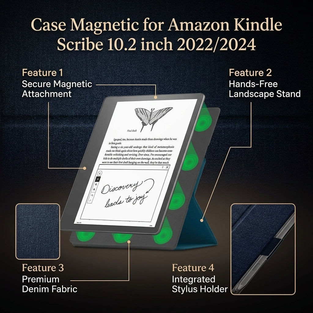Case Magnetic for Amazon Kindle Scribe 10.2 inch 2022/2024