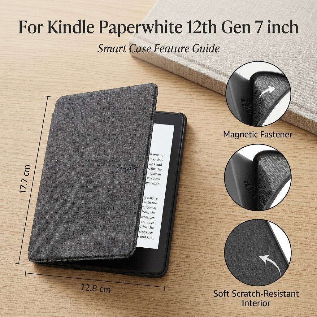 Smart Case NO Handle Kindle Paperwhite 12th Gen 7 inch (2022/2024)