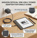 Amazon 20W Official OEM USB-C Charger and Power Adapter for Kindle eReaders and Fire Tablets