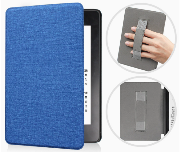 Premium Smart Folio Case with Hand Strap for Kindle 6 Inch Gen 11 (2022 & 2024)