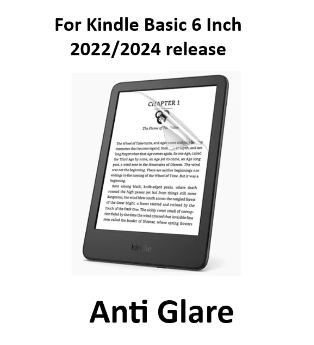 Screen Protector untuk Kindle Basic 6 Inch Release 2022/2024 - Anti Glare