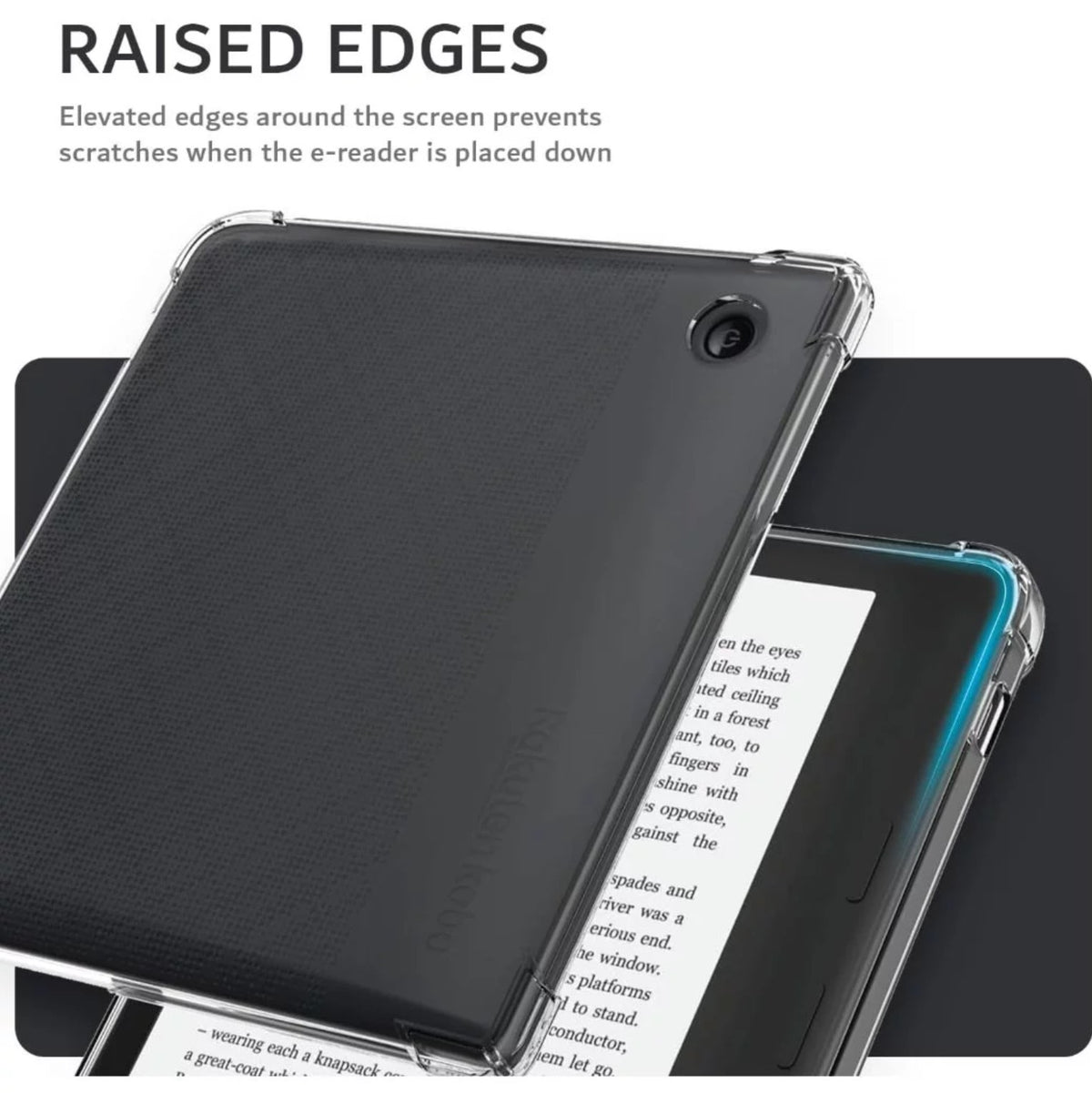 Kobo Clara/Libra Colour/BW Clear Case | Slim & Lightweight Design | Anti-Slip & Scratch Resistant