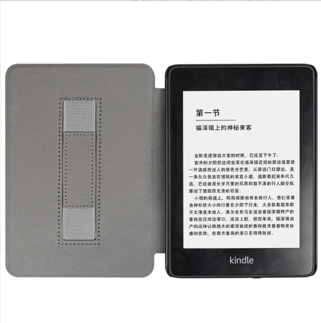 Premium Smart Folio Case with Hand Strap for Kindle 6 Inch Gen 11 (2022 & 2024)